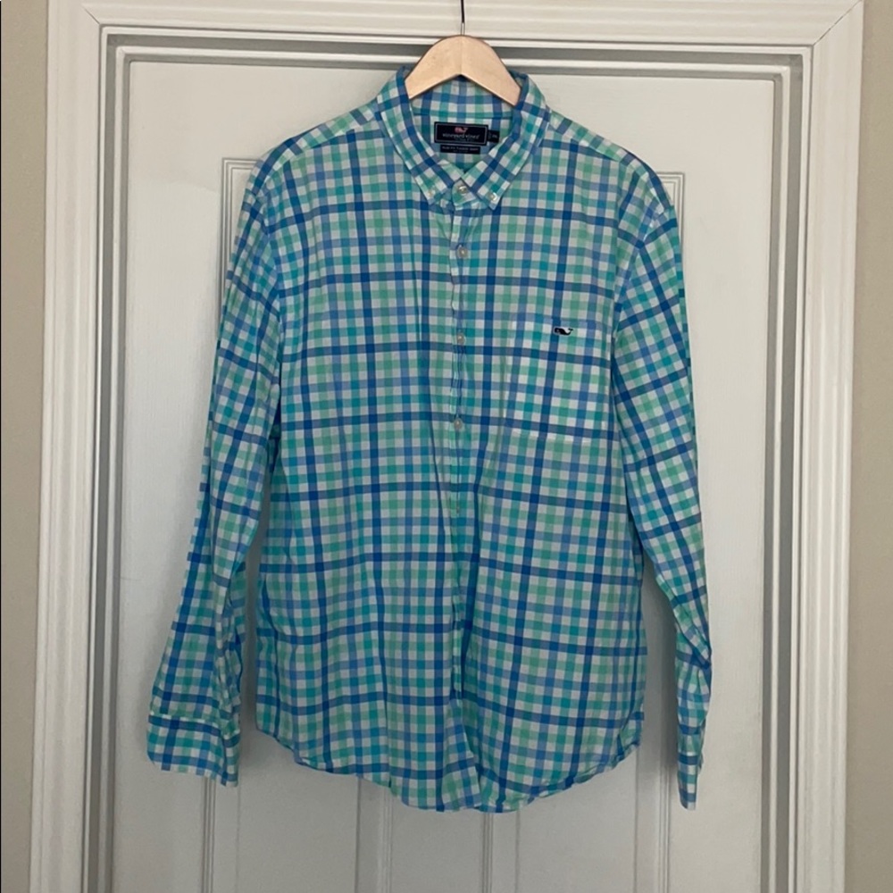 Men’s Vineyard Vines slim fit tucker shirt XXL
